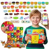 Ozdoby bożonarodzeniowe - Play-Doh Kalendarz Adwentowy Świąteczny Hasbro Modelina Prezent Na Adwent Play Doh Dla Dzieci Na Święta + Ebook - miniaturka - grafika 1