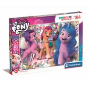 Puzzle - Clementoni My Little Pony Supercolor Jewels Pony-104 sztuk, 6 lat Dziecko, Cartoon Puzzle wykonane we Włoszech, 20345, Wielokolorowy, Średni 20345 - miniaturka - grafika 1