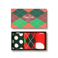 Skarpetki męskie - Skarpetki świąteczne Happy Socks Holiday Classics Giftbox 3-pack - XHCG08-4300-41-46 - miniaturka - grafika 1