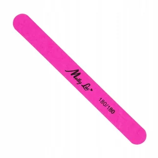 Molly Lac Pilnik do paznokci slim prosty 180/180 neon pink organic drewaniany MollyLac - Akcesoria do paznokci - miniaturka - grafika 1