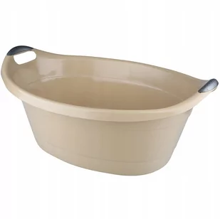 Miednica owalna plastikowa 40l 71x49x31cm beżowa - Inne artykuły do sprzątania - miniaturka - grafika 1