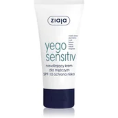 Kosmetyki do pielęgnacji twarzy męskie - Ziaja Yego Sensitiv Moisturising Cream For Men spf10 - miniaturka - grafika 1