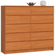 Komody - Akord FABRYKA MEBLI KOMODA K140 10 SZUFLAD OLCHA OP0LK-1OLC005 - miniaturka - grafika 1