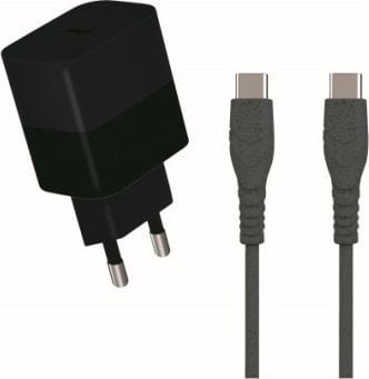 Ładowarka Triton BIOnd Ładowarka sieciowa podwójny port USB-C PD 20W Eco-friendly recykling