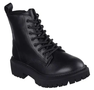 Skechers Botki Damskie Modern Rugged czarne skóra ekologiczna 36,5 EU - Botki damskie - miniaturka - grafika 1