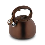 Czajniki na gaz - Duży CZAJNIK NA GAZ indukcja czajnik Z GWIZDKIEM 3L elegancki BRĄZ Caspio Konighoffer - miniaturka - grafika 1