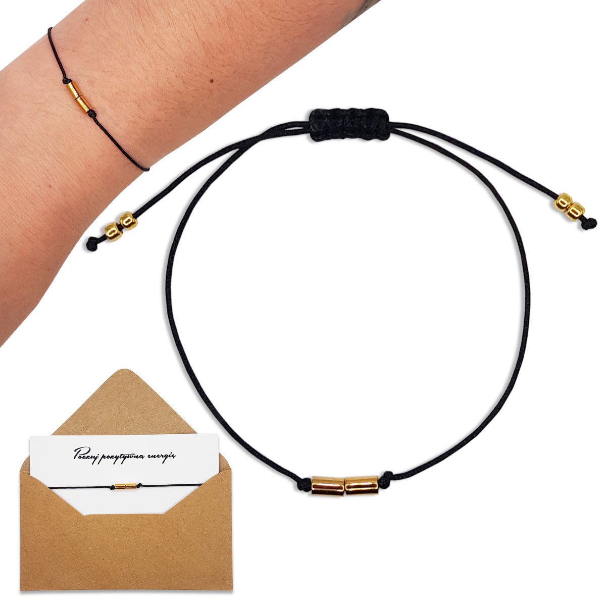 BRANSOLETKA HEMATYT - KAMIENIE NATURALNE branzoletka na prezent - na spokój