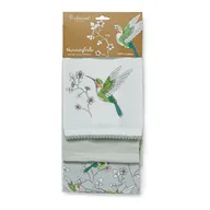 Ściereczki, gąbki, czyściki - Zestaw 3 szarych bawełnianych ścierek Cooksmart ® Hummingbirds - miniaturka - grafika 1