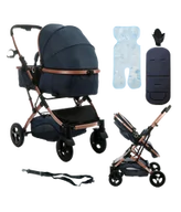 Wózki dziecięce - Koetsi wózek dziecięcy wielofuncyjny 3w1 niebieski - miniaturka - grafika 1