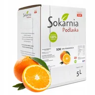 Soki i napoje niegazowane - SOK POMARAŃCZOWY 5L TŁOCZONY NFC Naturalny Źródło Witaminy C Bez Cukru - miniaturka - grafika 1