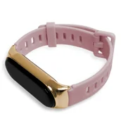 Akcesoria do smartwatchy - PASEK OPASKA DUO do XIAOMI MI BAND 3/4/5/6 (pudrowy) - miniaturka - grafika 1