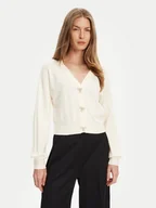 Swetry damskie - Guess Kardigan W5YR01 Z2ZK2 Biały Regular Fit - miniaturka - grafika 1