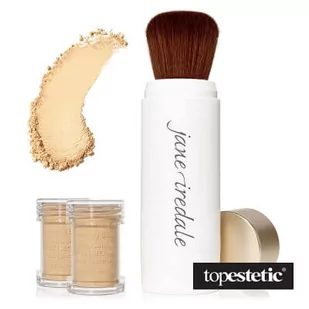 Jane Iredale Amazing Base Brush Sypki puder mineralny z pędzlem (kolor Warm Silk) 5 g - Pudry do twarzy - miniaturka - grafika 1