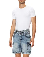 Spodenki damskie - Desigual Męskie szorty Denim_Cesar, niebieski, 36 PL - miniaturka - grafika 1
