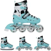 Rolki - Nils EXTREME NH10905 4w1 MIETOWE ROZM. L(39-42) ŁYŻWOROLKI Z WYM. PŁOZĄ HOKEJOWĄ EXTREME 16-25-028 - miniaturka - grafika 1