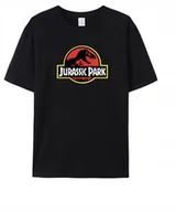 Koszulki męskie - KOSZULKA Z NADRUKIEM MĘSKA ŚMIESZNA T-SHIRT JURASSIC PARK DINOZAURY - miniaturka - grafika 1