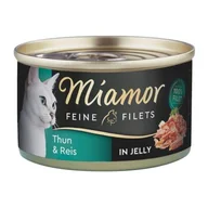 Mokra karma dla kotów - Miamor Feine Filets jasny tuńczyk i ryż 48x100 g - miniaturka - grafika 1