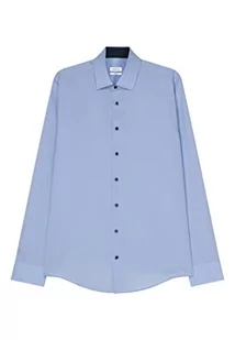 Seidensticker Męska koszulka z długim rękawem X-Slim Fit, jasnoniebieski, 38 - Koszulki męskie - miniaturka - grafika 1