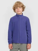 Bluzy dla chłopców - 4F Polar slim ze stójką chłopięcy - niebieski 122 (6-7 lat) - miniaturka - grafika 1