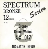 Struny gitarowe  - Thomasitk Einzelsaite A .018fw Bronze mit Seideneinlage flatwound SB18 für Akustikgitarre Spectrum Satz SB211 - miniaturka - grafika 1