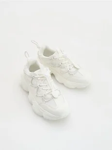 Reserved - Sneakersy ze stoperem na pięcie - biały - Buty dla dziewczynek - miniaturka - grafika 1