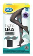 Bielizna lecznicza - Scholl Light Legs Rajstopy Uciskowe 20 DEN Czarne XL - miniaturka - grafika 1