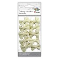 Zabawki kreatywne - Kokardki jutowe samoprzylepne beżowe 33x25mm 10szt - Titanum - miniaturka - grafika 1
