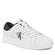 Sneakersy damskie - Sneakersy Calvin Klein Jeans Classic Cupsole Lowlaceup Lth Wn YW0YW01444 Czarny - miniaturka - grafika 1