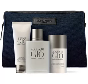 Giorgio Armani Acqua di Gio 100ml woda toaletowa+75ml żel do kąpieli+75g sztyft+Kosmetyczka - Wody i perfumy damskie - miniaturka - grafika 1