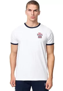 Koszulki męskie - Lonsdale Cashendun t-shirt męski, biały/granatowy/czerwony, XXL, 117451 - grafika 1