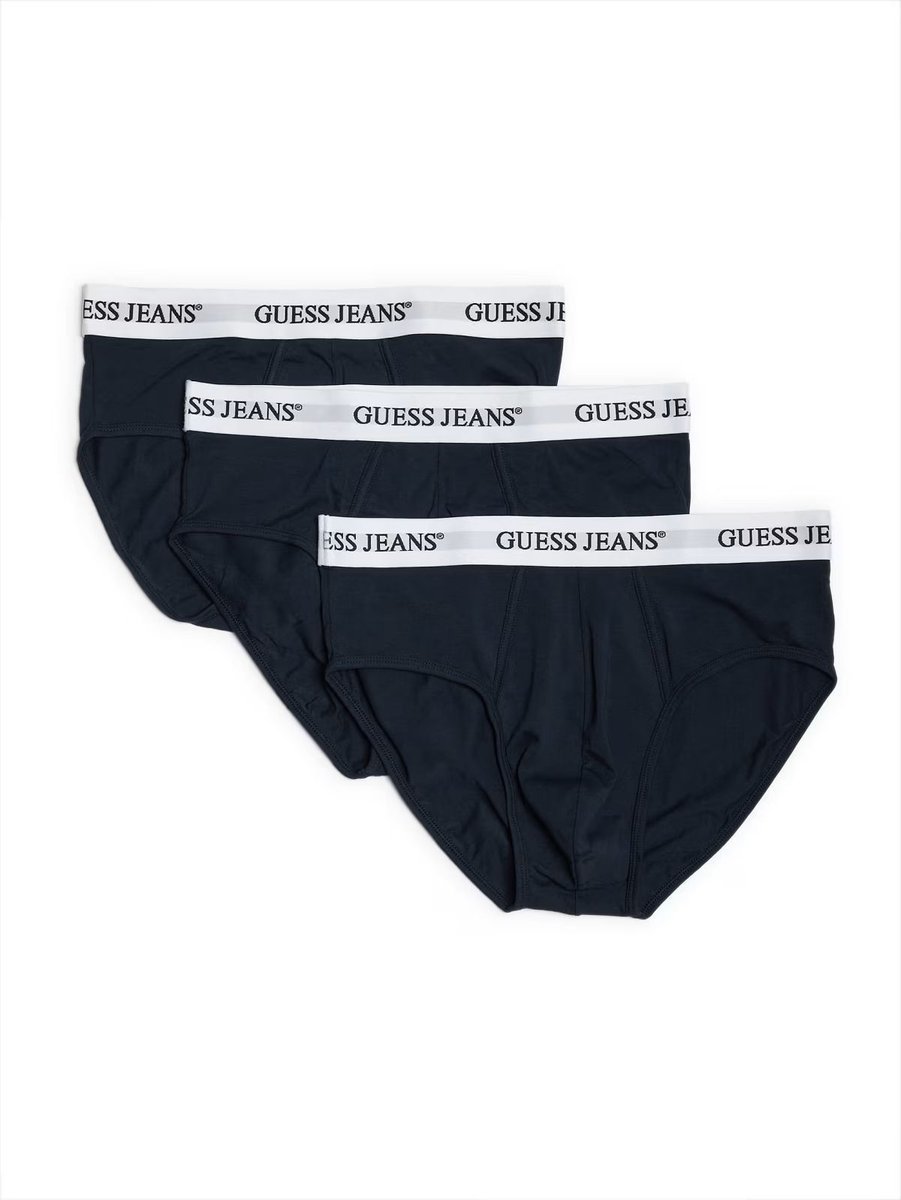 intimo parigamba uomo guess jeans m4bz43 k6yw1 - 3 pack slip jblk