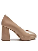 Czółenka - Clarks Czółenka Zoya85 Court 26176365 Beżowy - miniaturka - grafika 1