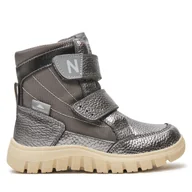 Buty dla dziewczynek - Śniegowce Naturino Rivo Vl Wp 0013001584.03.0Q02 S Srebrny - miniaturka - grafika 1