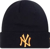 Czapki damskie - New Era Czapka zimowa NEW ERA NYY League Knit Beanie czarna - miniaturka - grafika 1