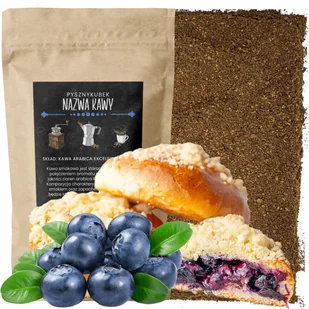 Kawa Mielona smakowa Jagodzianka 1000g 1kg - Cappuccino i kawy smakowe - miniaturka - grafika 1