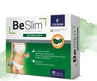 Suplementy naturalne - BE SLIM Zielona Kawa suplement diety w tabletkach 30 sztuk COLFARM - miniaturka - grafika 1