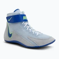Kimona, stroje i obuwie - Nike Buty Zapaśnicze Speedsweep VIII White/Blue/Lime - miniaturka - grafika 1