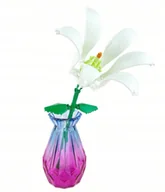 Klocki - FLOWER kwiaty klocki dla dzieci dorosłych Lilia wieczny kwiat DZIEŃ KOBIET - miniaturka - grafika 1