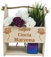 Gadżety dla niej i dla niego - Nosidełko Super Ciocia Z Imieniem Dla Cioci - miniaturka - grafika 1