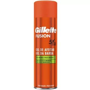 Gillette Fusion żel do golenia dla skóry wrażliwej 200ml - Kosmetyki do golenia - miniaturka - grafika 1