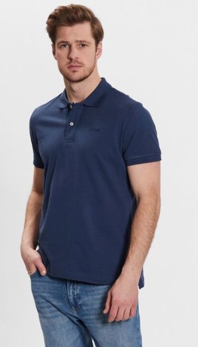 GEOX KOSZULKA POLO GRANATOWA MĘSKA M JGQ