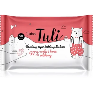 Luba Tuli nawilżany papier toaletowy dla dzieci Truskawka 50szt - Papier toaletowy - miniaturka - grafika 1