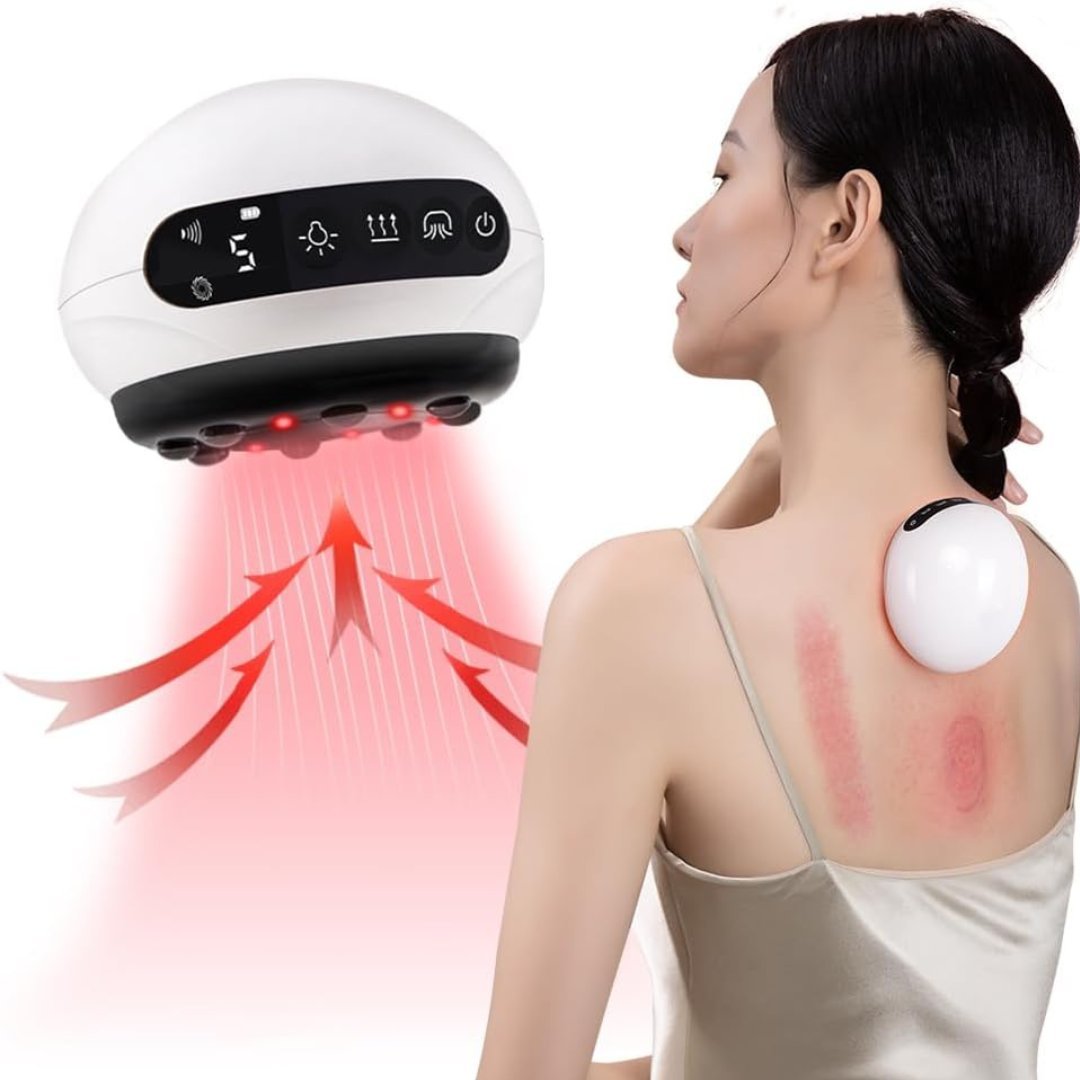 Inteligentne urządzenie do terapii bańką Gua Sha elektryczna bańka masażer led