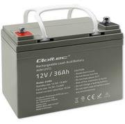 Akumulatory samochodowe - Qoltec Akumulator AGM 12V 36Ah max.540A 10,3 kg - miniaturka - grafika 1