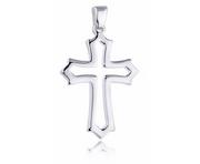 Biżuteria religijna - Valerio.pl Srebrny krzyżyk krzyż gładki polerowany połysk srebro 925 KKS0017 KKS0017 - miniaturka - grafika 1
