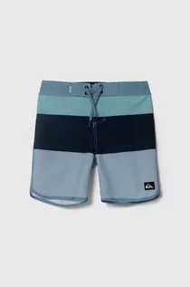 Spodnie i spodenki dla chłopców - Quiksilver szorty kąpielowe SURFSILK kolor niebieski - grafika 1