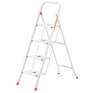 Drabiny - Drabina składana domowa 4 stopniowa schodki HIGHER - miniaturka - grafika 1