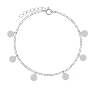 Bransoletki - Bransoletka Srebrna Choker z kółkami - miniaturka - grafika 1