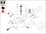 Układ zawieszenia - akcesoria - Poduszka stabilizatora TEDGUM 00266914 52315SK3010 00266914 - miniaturka - grafika 1