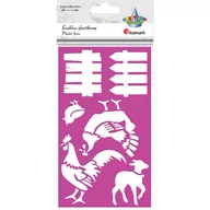 Zabawki kreatywne - Szablon plastkowy 105x180mm Zagroda - Titanum - miniaturka - grafika 1